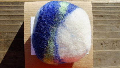 blue white green soap