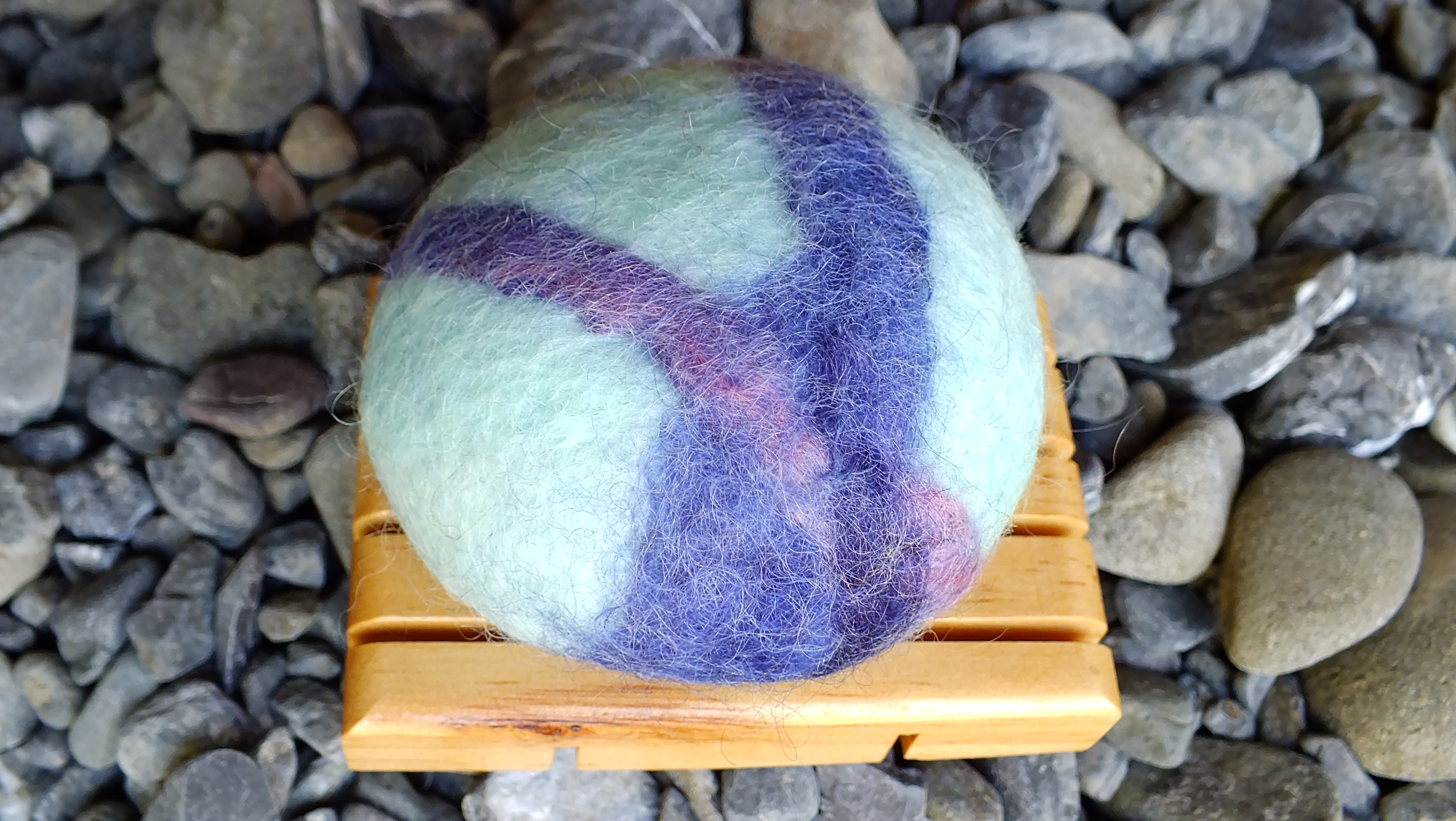 lavender felted soap