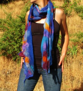 nuno scarf cotton and wool plumblossomfarm.com