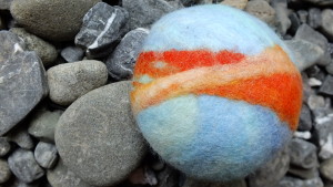 Plumeria Felted Soap